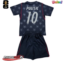 Stany Zjednoczone Christian Pulisic #10 Koszulka Wyjazdowa dzieci MŚ 2026 Krótki Rękaw (+ krótkie spodenki)